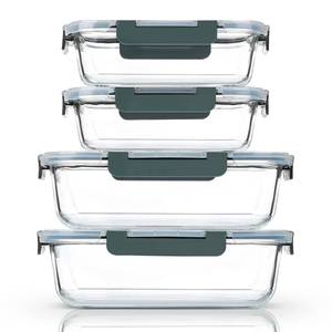 lot 7406 image: M MCIRCO 80 oz and 36 oz Extra Large Glass Food Storage Containers with Lids