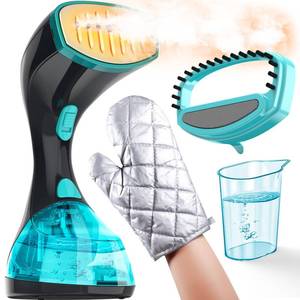 lot 7412 image: Steamer for Clothes, 1800W Handheld Clothes Steamer for Quick Wrinkle Removal with 15s Fast Heat-Up, 3 Steam Modes, 300ml Tank, Portable Garment Steamer with Brush and Glove for Home, Travel, Office