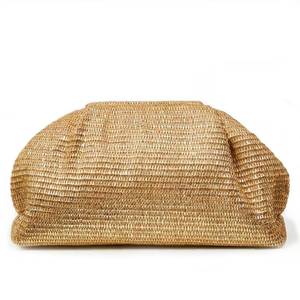 lot 8161 image: ELKINORA Straw Clutch Purse for Women,Woven Clutch Bags, Pleated Clutch Purse,Fashion Beach bag for Summer Beach Holiday Trip