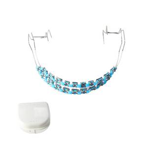 lot 8168 image: Brackets Falsos Para Dientes, Braces Kit with Brackets and Wire Perfect for Dental Students and Orthodontic Practice, Brackets Para Dientes for Dental Students to Practice (Light Blue)