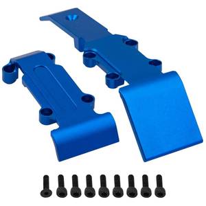 lot 8197 image: Vgoohobby Aluminum Alloy Front and Rear Skid Plate Skidplate Set #7037 Compatible with 116 Traxxas E-Revo 71054 VXL Slash 4WD 70054 Summit 72054 RC Car