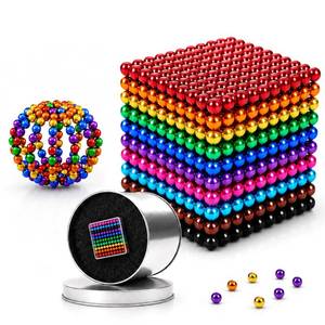 lot 8218 image: 3MM-1020PCS Magnet Ball Adult Desk Building Fidget for Stress Relief, Magnetic Office Hand Fidget Putty Slime Tool for Age 18 (1020)