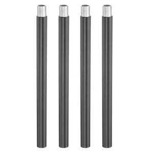 lot 8300 image: PATIKIL Threaded Extension Rod, 4 Sets 6in M10 x 1mm Fine Thread Lamp Pipe with Lamp Pipe Nipples for Pendant Light Island Lighting Chandeliers Stems, Black
