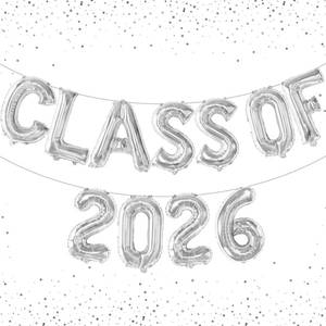 lot 8317 image: KatchOn Graduation Decorations 2026, Silver Graduation Decorations