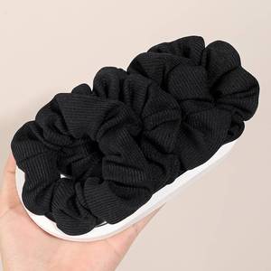 lot 8325 image: Ivyu Hair Scrunchies for Women - Hair Ties No Damage Both for Thick Hair or Thin Hair Curl Hair No Crease Black Scrunchies Ponytail Holder No Hurt Your Hair