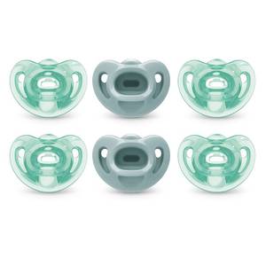 lot 8409 image: NUK Comfy Pacifiers, 6-18 Months, 6 Pack