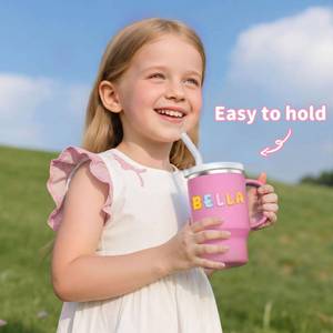lot 8418 image: Sippy Cups for Toddlers 1-3, Spill-Proof 9oz Stainless Steel Toddler Tumbler with Handle, LeakProof Baby Straw Cups, My First Tumbler, Birthday Gifts for 1 Year Old Girls Boys, BPA-Free, 2 Pack
