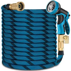 lot 11867 image: Conchouse 75ft Garden Hose with 10-Function Spray Nozzle