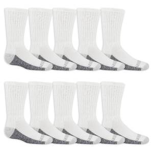 lot 12023 image: Fruit of the Loom Boys Crew Socks 10-Pack White