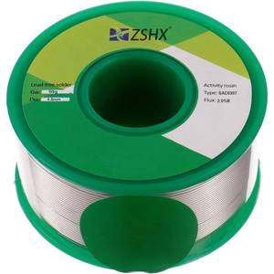 lot 12025 image: ZSHX Lead Free Solder Wire 0.8mm 50g