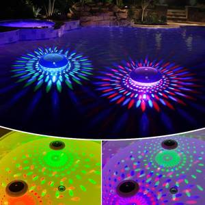 lot 12080 image: FirstE Solar Floating Pool Lights RGB Color Changing (2)