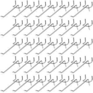 lot 13313 image: Moxweyeni 150 Pack Pegboard Hooks 3 Inch Metal Display Hooks Suitable for 18 Pegboard Accessories for Garage, Office, Kitchen, Store