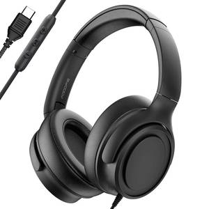 lot 13320 image: ADOOPE Wired Over-Ear Headphones with USB C Connector, Hi-Fi Stereo Sound, Noise-Isolating Ear Cups, Comfortable Fit for USB C Devices (Black, No Bag)