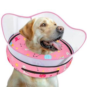 lot 13328 image: Toptakeit Elevated Inflatable Dog Cone Collar to Stop Licking, Dog Donut Collar After Surgery, Soft Dog Cone Alternative for Small Medium Large Dogs