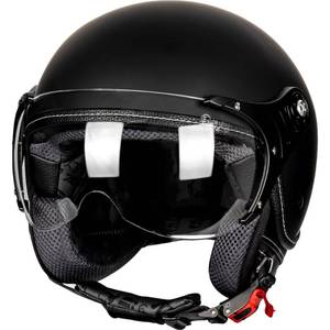 lot 13332 image: Yesmotor Open Face Motorcycle Helmets 34 Retro Moped Helmet DOT