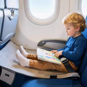 lot 13358 image: Toddler Airplane Bed, Baby and Kids Travel Seat Extender for Plane Flights