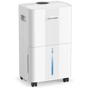 lot 13370 image: 1500 Sq.ft Dehumidifier for Basement, Glowells 21 Pints Dehumidifiers for Home, Bathroom, Bedroom Large Room, RV, Three Modes, Quiet with Smart Compressor, Dry Clothes, 24H Timer
