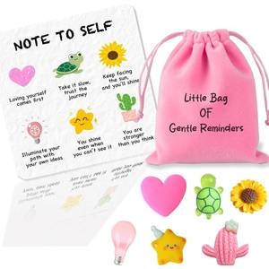 lot 14031 image: Inspirational Gift with Positive Affirmation Card and 6 Resin Figurines