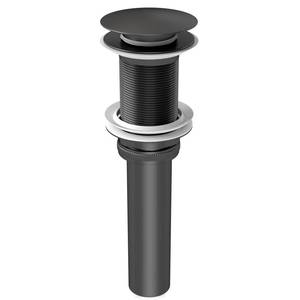 lot 14034 image: Getube Bathroom Sink Drain Without Overflow, Pop Up Sink Drain, Matte Black