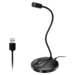 lot 14041 image: JOUNIVO USB Microphone, 360 Degree Adjustable Gooseneck Design, Mute Button and LED Indicator, Noise-Canceling Technology, Plug and Play, Compatible with Windows and MacOS