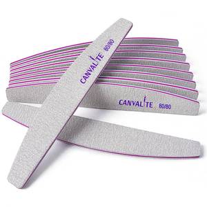 lot 14042 image: Canvalite 10pcs 8080 Grit Nail Files for Acrylic Nails Emery Board Nail Styling Tools for Home and Salon Use