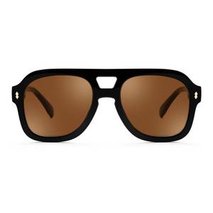 lot 14048 image: FEISEDY Retro Thick Aviator Sunglasses for Women Men, Large Vintage Shades