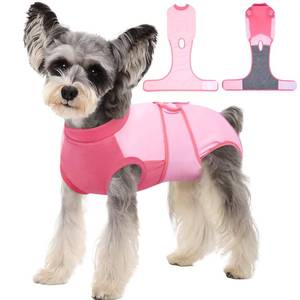 lot 14052 image: Kuoser Dog Recovery Suit, Female Male Spay Neuter Surgery Suit, Pink, S