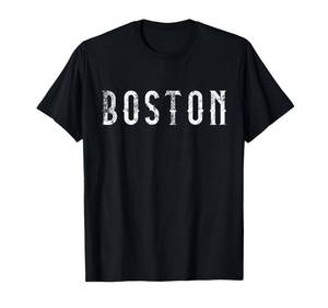 lot 14080 image: Vintage Boston Massachusetts Distressed T-Shirt Pink
