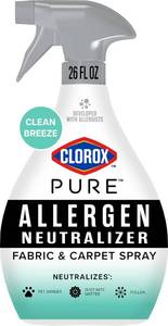 lot 14088 image: Clorox PURE Allergen Neutralizer Fabric and Carpet Spray, 26 fl. oz.