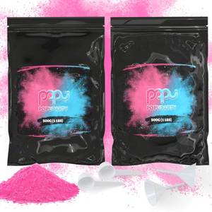 lot 19567 image: POPUPARTY Black-out 2lb Pink Gender Reveal Powder for Baby Reveal