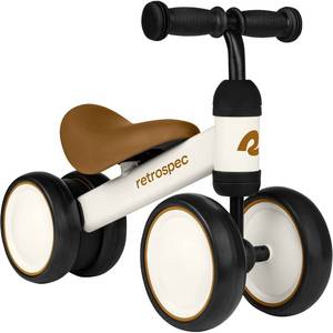 lot 19575 image: Retrospec Cricket Baby Balance Bike, 4-Wheel Ride-On Toy for Ages 12-24 Months � First Bike and Toddler Bike for 1 Year Old Boys and Girls, First Birthday Gift