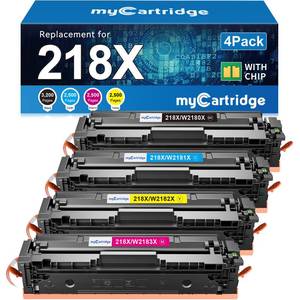 lot 19631 image: 218X Toner Cartridges 4 Pack for HP 218X 218A 3301fdw 3301sdw 3201dw 3301