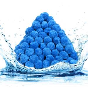lot 19640 image: 4.7 lb Pool Filter Balls for Sand Filters, Reusable Pool Filter Media Balls