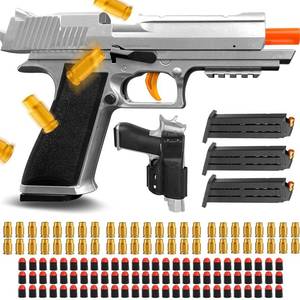 lot 20270 image: Soft Bullet Toy Gun Shell Ejecting Toy Pistol, EVA Foam Bullets Toy Guns for Boys, Kids, Gifts, Educational Model Toys and Fun Shooting Experience