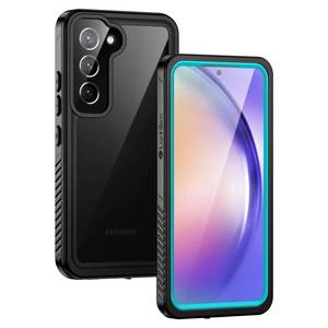 lot 20275 image: Lanhiem for Samsung A54 5G Case, Galaxy A54 5G Case, IP68 Waterproof Dustproof Cover with Screen Protector, Heavy Duty Full Body Protective Phone Case for Samsung Galaxy A54, BlueClear
