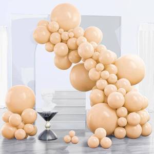 lot 20294 image: PartyWoo Nude Balloons 140pcs Apricot Boho Fall Color Different Sizes