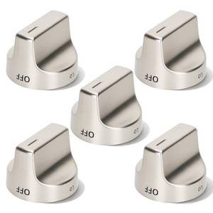 lot 20298 image: Metal W10850015 W11239985 Knobs Compatible with Whirlpool Gas Range Knobs