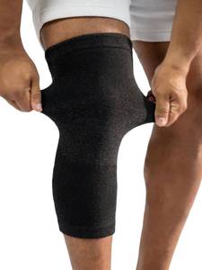 lot 20299 image: inflossom Bamboo Knee Sleeves, 2-Pack Knee Compression Sleeve Women Men Elastic Warm Slip-on Recovery Knee Brace for Arthritis Knee Pain