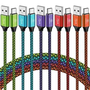 lot 20303 image: KREMORV USB to USB C Cable 5-Pack 10FT USB Type C Charging Cord