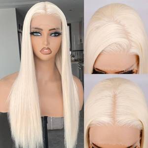lot 20322 image: BLL Blonde Wig 13x4 Synthetic Lace Front Wig 26inch Long Straight Wigs