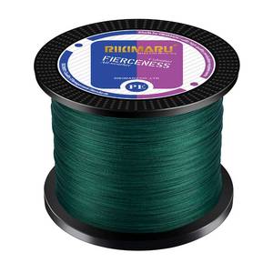 lot 20337 image: Braided Fishing Line Abrasion Resistant Superline Zero StretchandLow Memory Extra Thin Diameter Green 327Yds,15LB