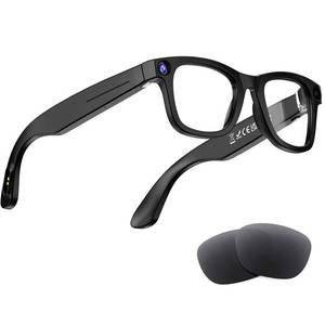 lot 20346 image: iONCT Ai Smart Glasses with Camera,8MP HD 1080P Camera Glasses for Men Women,Video Recording Glasses, Translation Sunglasses,Voice Assistant, Open-Ear Music for Travel, Meetings and Vlogging
