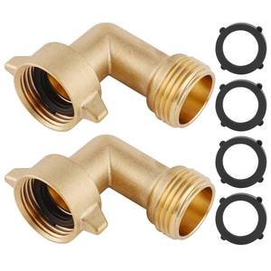 lot 20348 image: 90-Degree Hose Elbow For RVs � Solid Brass Construction