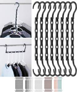 lot 20369 image: Mr. Pen- Space Saving Hangers, 8 pcs, 360° Rotating Hooks