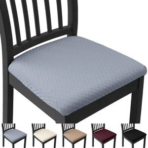 lot 20371 image: Geurrpo Stretch Chair Seat Covers Set of 4 for Dining Living Room Kitchen Office Computer Chairs Jacquard Washable Universal Slipcovers Protectors Forros para Sillas De Comedor Decor Gifts