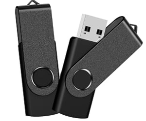 lot 14119 image: 2-Pack 256GB Dual USB Flash Drive 2.0 - USB C and USB A 2-in-1 Thumb Drive for PC, External Memory Stick for PhotosVideos - Stock image may not match actual product images