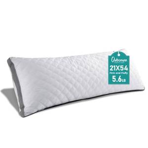 lot 1322 image: Oubonun Full Body Pillow for Side Sleeper, Adjustable Firm Long Bed Pillow