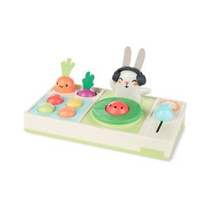 lot 1327 image: Skip Hop Baby Musical DJ Set Toy with Lights, Songs, Sound Effects, and Soft Textures, Farmstand Let The Beet Drop DJ Set
