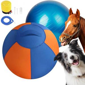 lot 1335 image: Herding Ball for Dogs, 23 Dog Training Balls with Straps for Australian Shepherd, Border Collie, Large Breed Outdoor Play, Upgraded Dog Push & Chase Ball with Thickened Bite & Tear Resistant Cover