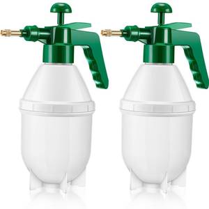 lot 1352 image: Ziliny 2 Pcs 27 oz Handheld Pump Spray Bottle Garden Mister Spray, Green